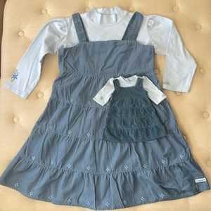 American girl- dress set for girl and doll